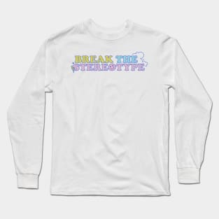 NCT Hello Future Inspired Shirt and Merchandise 'Break the Stereotype' Positive Quote (Colored Ver. 2) Long Sleeve T-Shirt